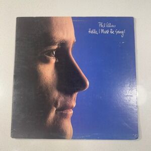 Phil Collins Hello I Must Be Going Vinyl LP 12" Blue Good 1982 Pop Rock Atlantic